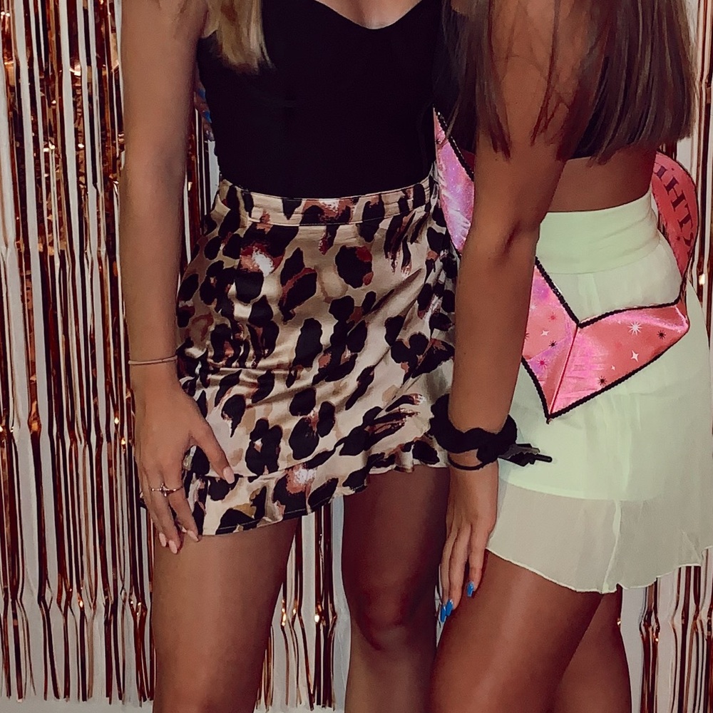 Cheetah Print Mini Skirt